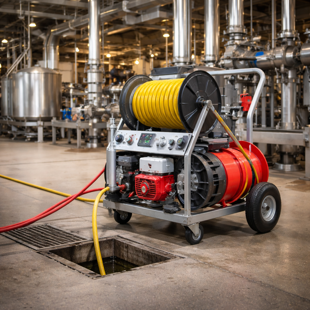 Industrial Drain Cleaning Equipment